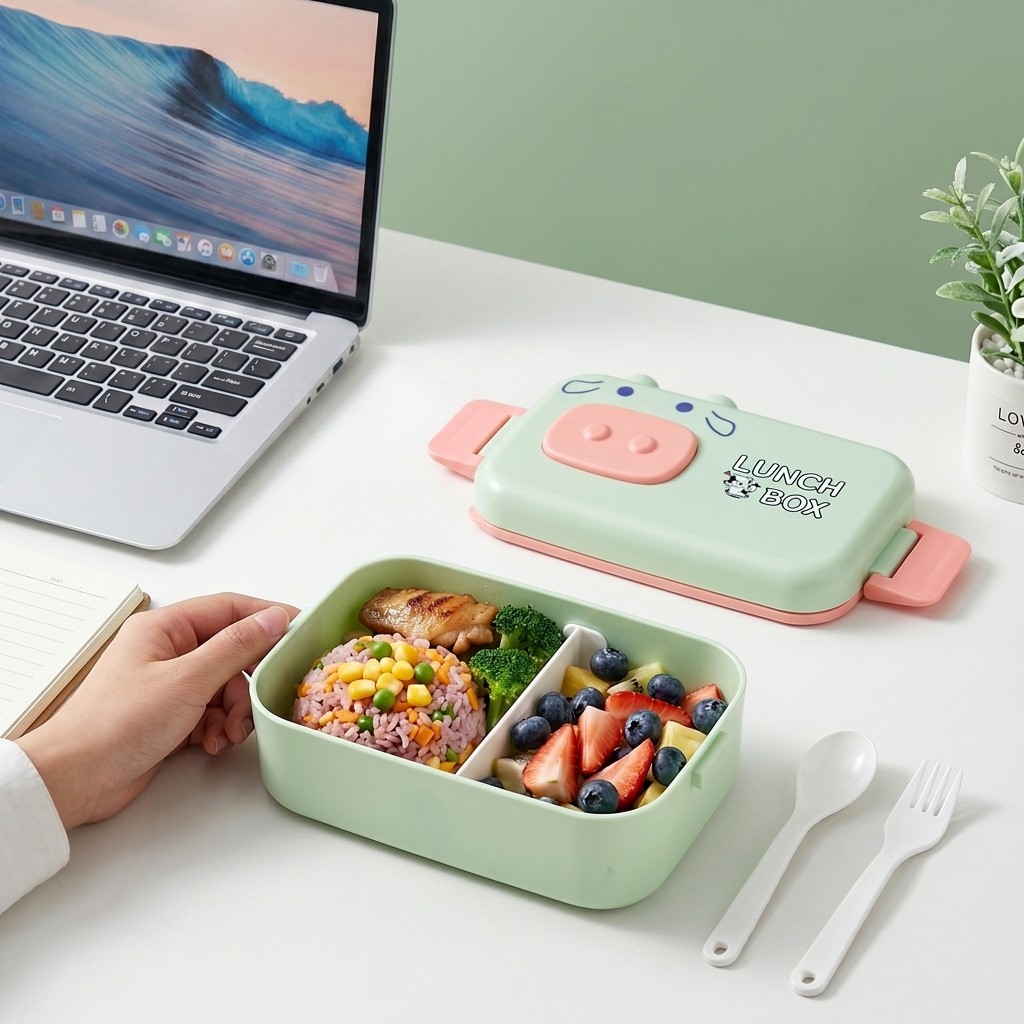 Meal Prep Or Prep Meal - صندوق غداء بلاستيكي لطيف للأطفال للمدرسة،
