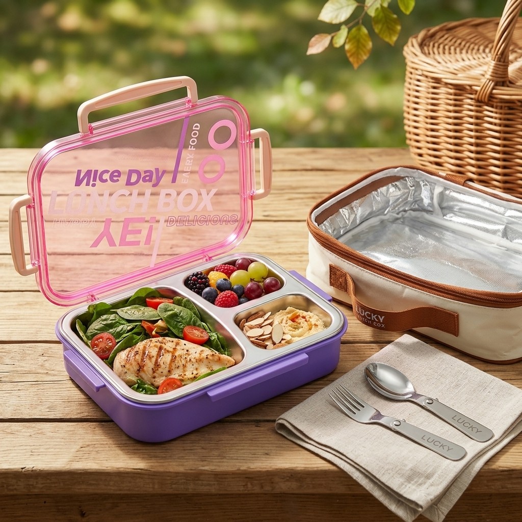 Meal Prep Or Prep Meal - صندوق غداء من الفولاذ المقاوم للصدأ