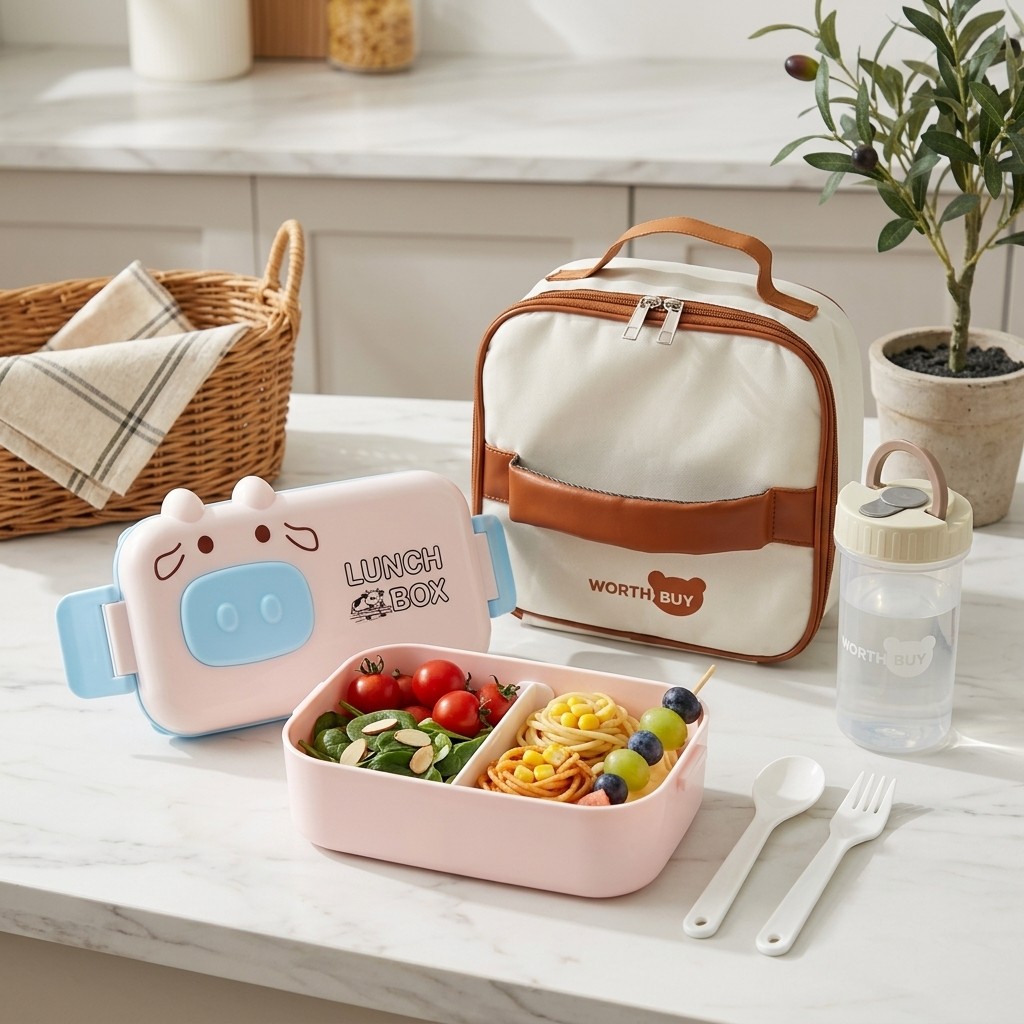 Meal Prep Or Prep Meal - صندوق غداء بلاستيكي للأطفال قابل للاستخدام