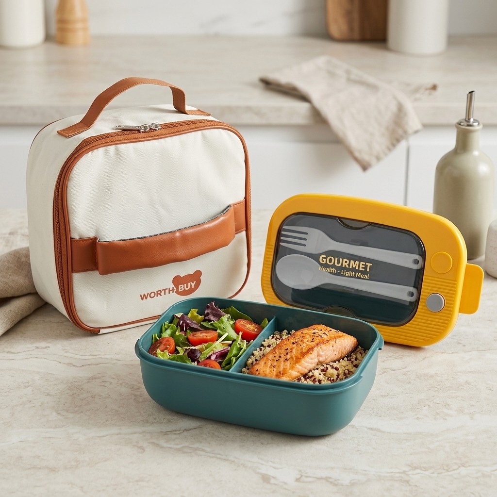صندوق غداء بلاستيكي مقاوم للتس - مراجعة Meal Prep Or Prep Meal وسعره