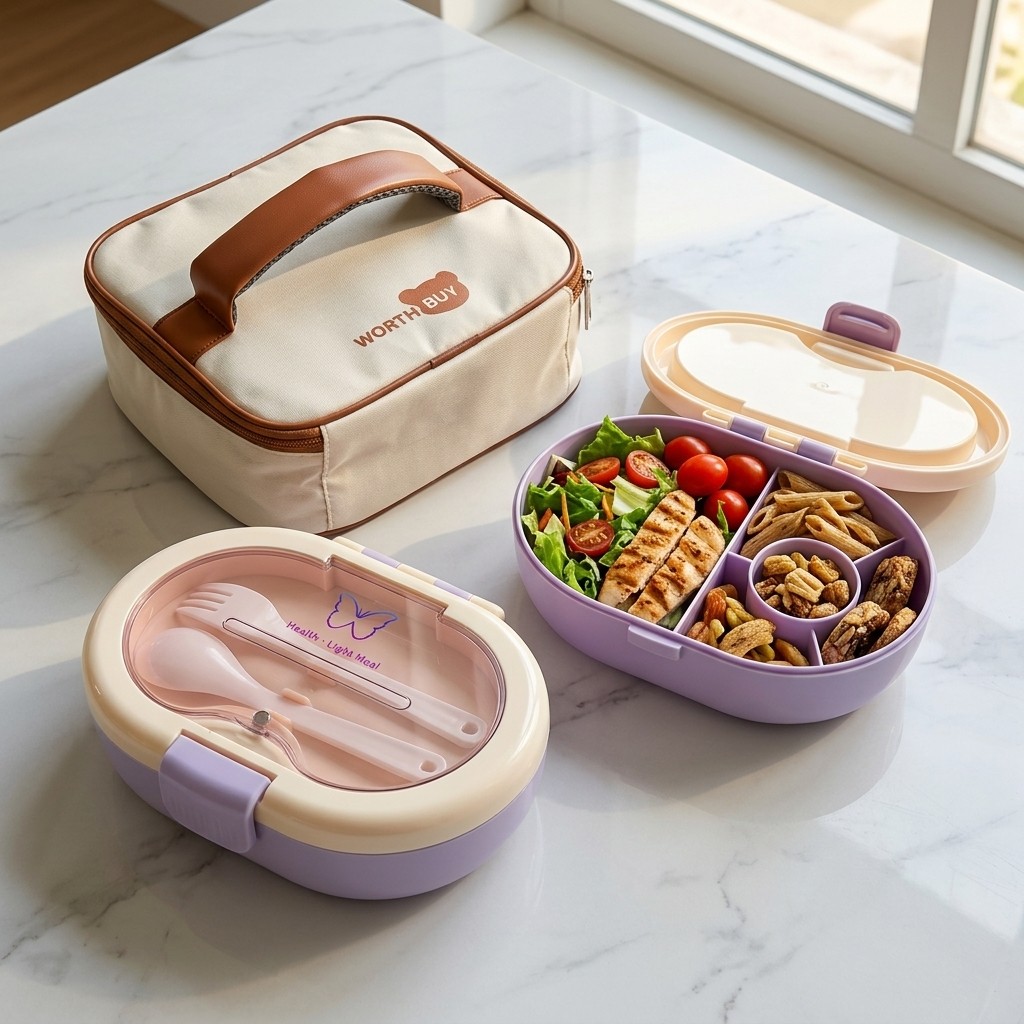 صندوق غداء بلاستيكي مقسم للطلا - مراجعة Meal Prep Or Prep Meal وسعره
