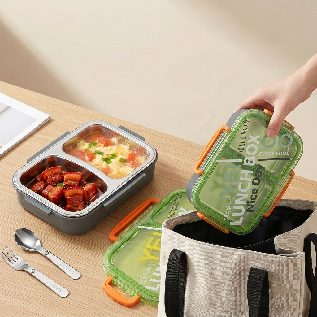 صندوق غداء بنتو من الفولاذ الم - مراجعة Meal Prep Or Prep Meal وسعره